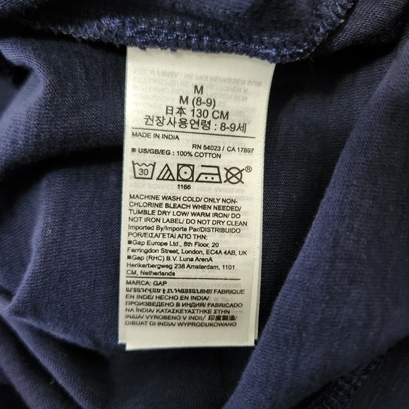 Gap Boys Navy/Olive/Brown Long Sleeve Colorblock Crewneck Tee-Size M (8) (NWT) - Picture 8 of 10